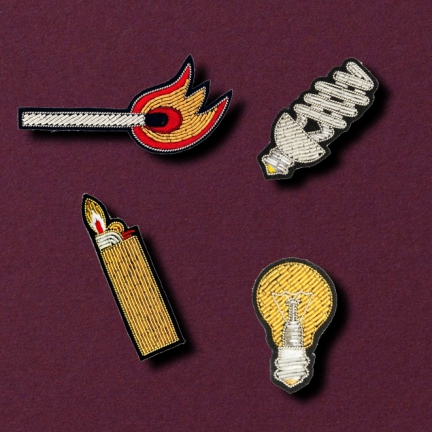 HAND-EMBROIDERED PINS