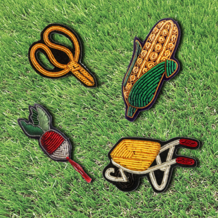 HAND-EMBROIDERED PINS